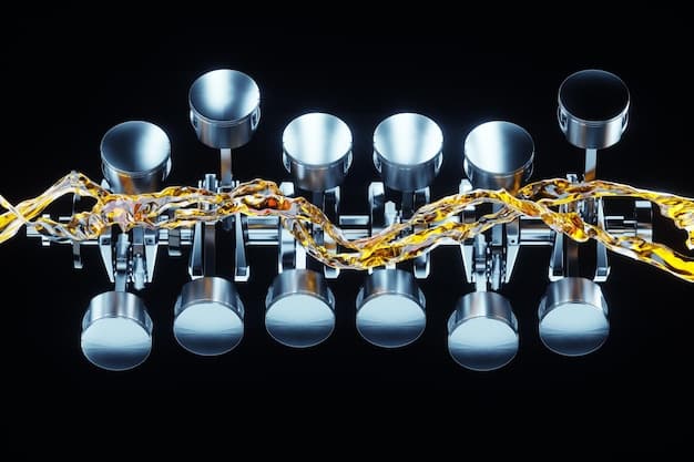 An illustration of a car engine block highlighting the internal components such as pistons, connecting rods, and crankshaft, with a focus on areas where knocking noises typically originate, to aid in troubleshooting common car noises: A DIY guide to identifying and fixing the top 5 sounds.