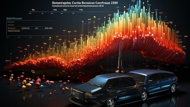 A graph showing the correlation between consumer confidence index and auto sales in the US, illustrating how a rise in consumer confidence contributes to increased vehicle purchases, highlighting its impact on the US Auto Sales Surge 8% in First Quarter of 2025: What's Driving the Growth?.