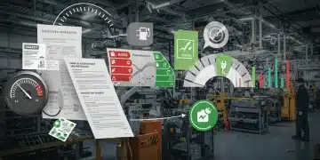 Complex graphic showing 2025 CAFE standards, fuel economy, EV symbols, and financial data.