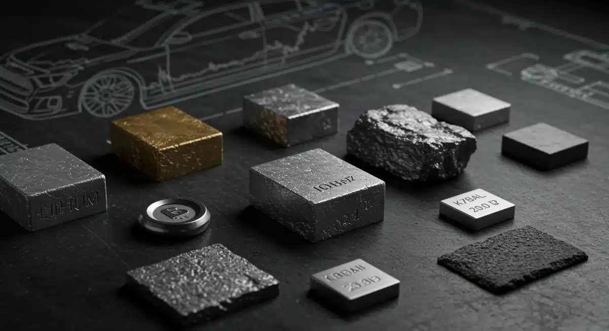 Key raw materials for automotive production, showing market price trends