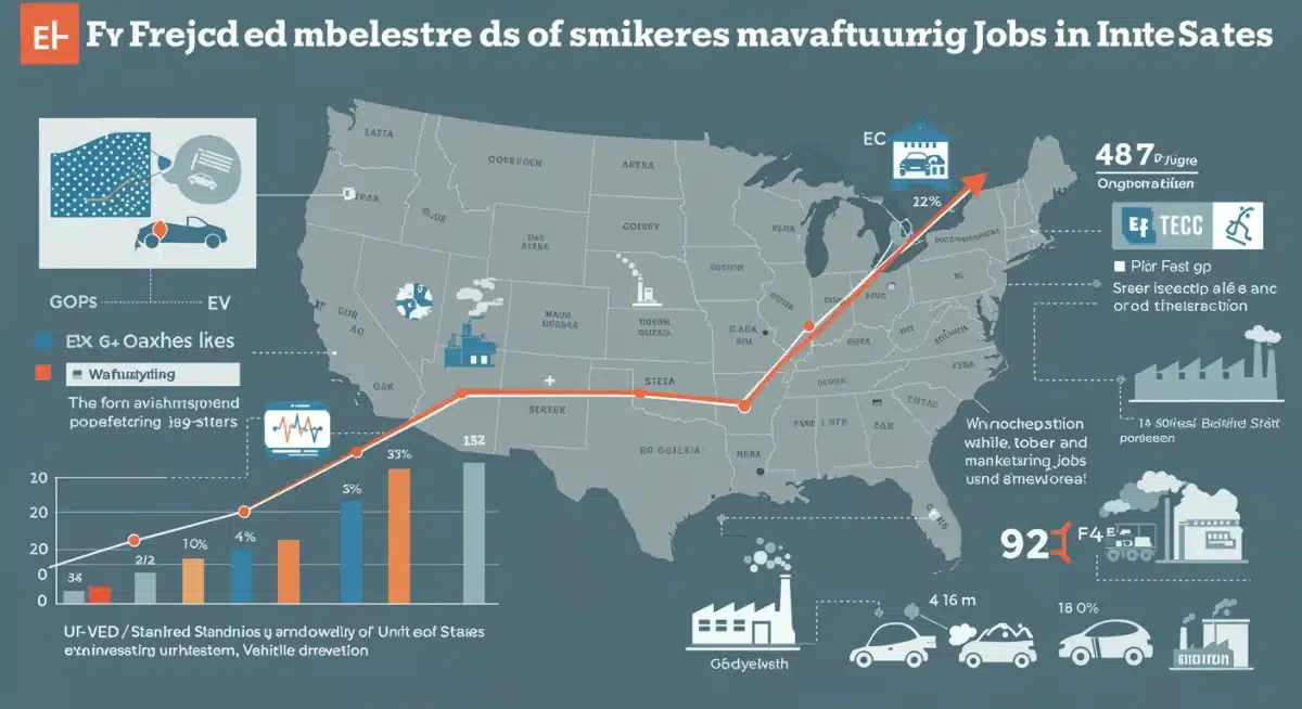 Infographic showing EPA emissions standards impact on US EV growth