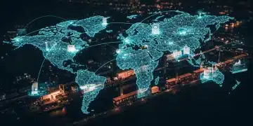 Global automotive supply chain network with digital overlay
