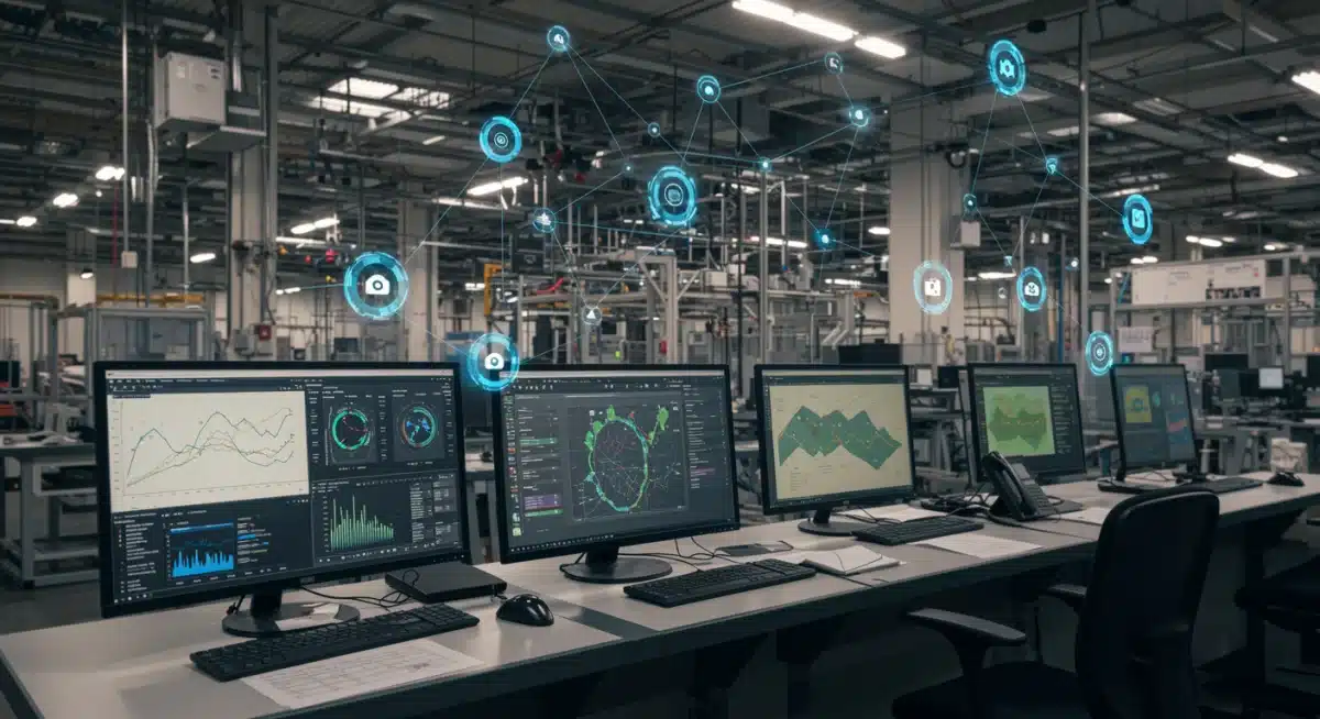 Industrial Internet of Things dashboard in a US automotive factory