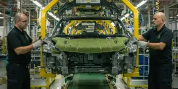 Sustainable materials being integrated into automotive production in a US factory